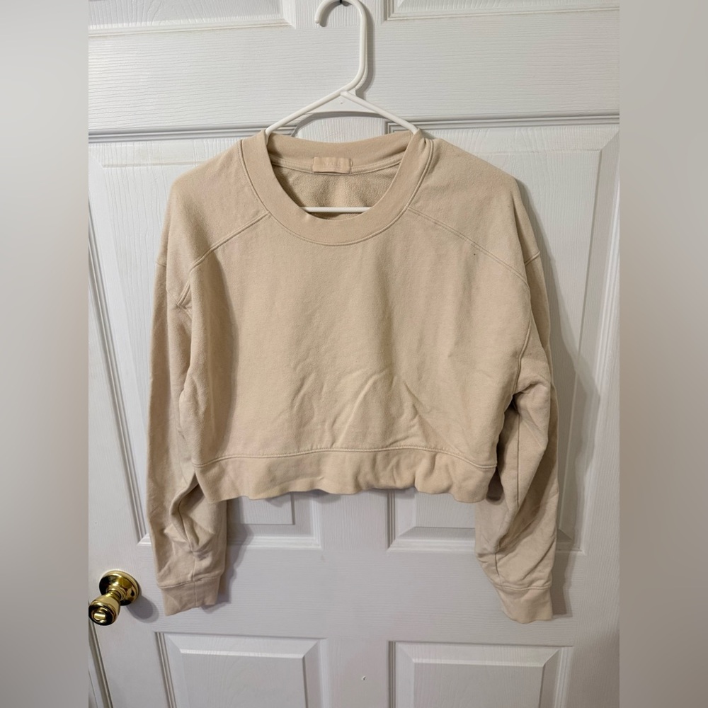 Nuuds Bone Cropped Sweatshirt